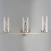 Sentinel 3 Light Bath Vanity in Satin Nickel