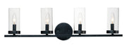 Sentinel 4 Light Bath Vanity in Black