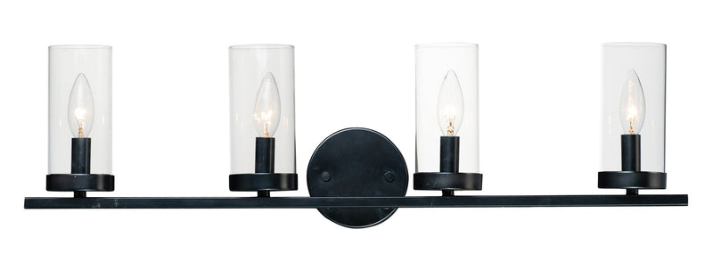 Sentinel 4 Light Bath Vanity in Black