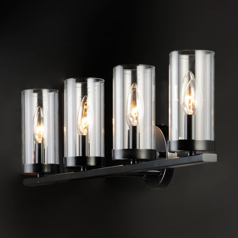Sentinel 4 Light Bath Vanity in Black