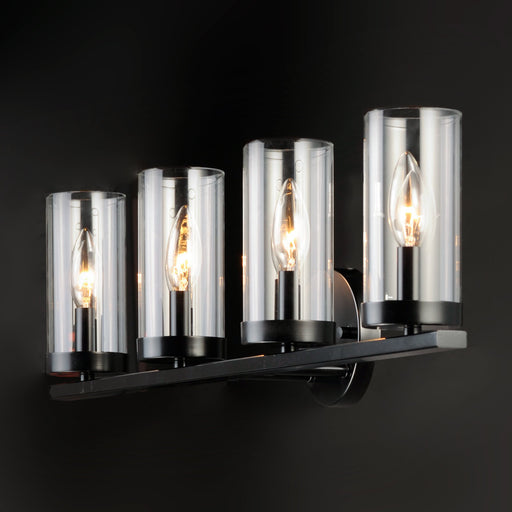 Sentinel 4 Light Bath Vanity in Black