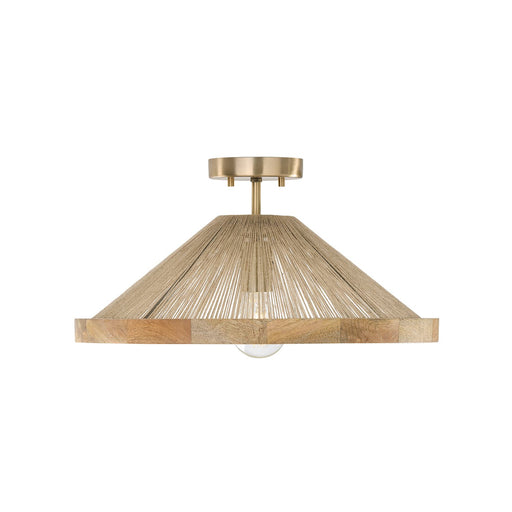 Maya Low Profile Semi-Flush Mount in Matte Brass