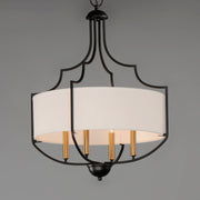 Savant 4 Light Chandelier in Bronze / Antique Brass