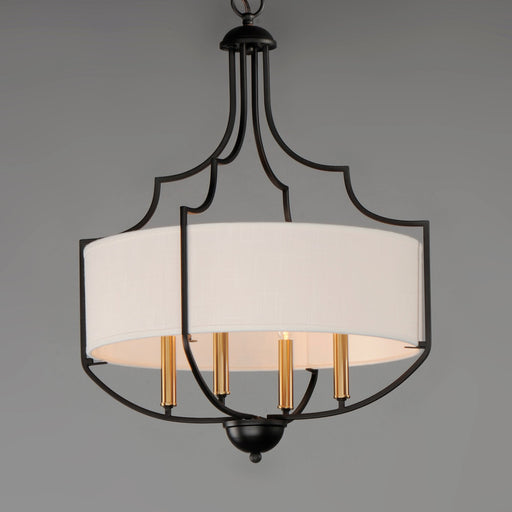 Savant 4 Light Chandelier in Bronze / Antique Brass