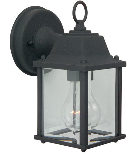 Coach Lights 1-Light Wall Lantern in Textured Matte Black - Incan.(not included)