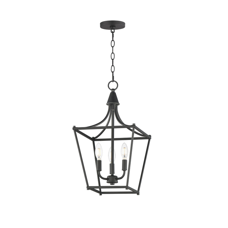 Clifton 3 Light Pendant in Black
