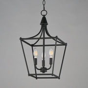 Clifton 3 Light Pendant in Black
