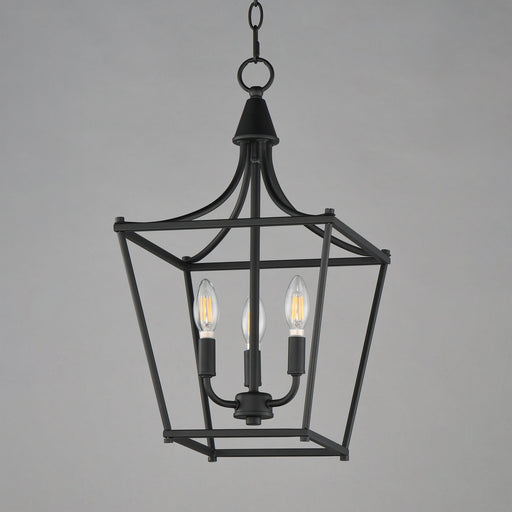 Clifton 3 Light Pendant in Black