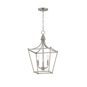 Clifton 3 Light Pendant in Satin Nickel
