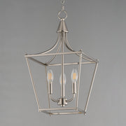Clifton 3 Light Pendant in Satin Nickel