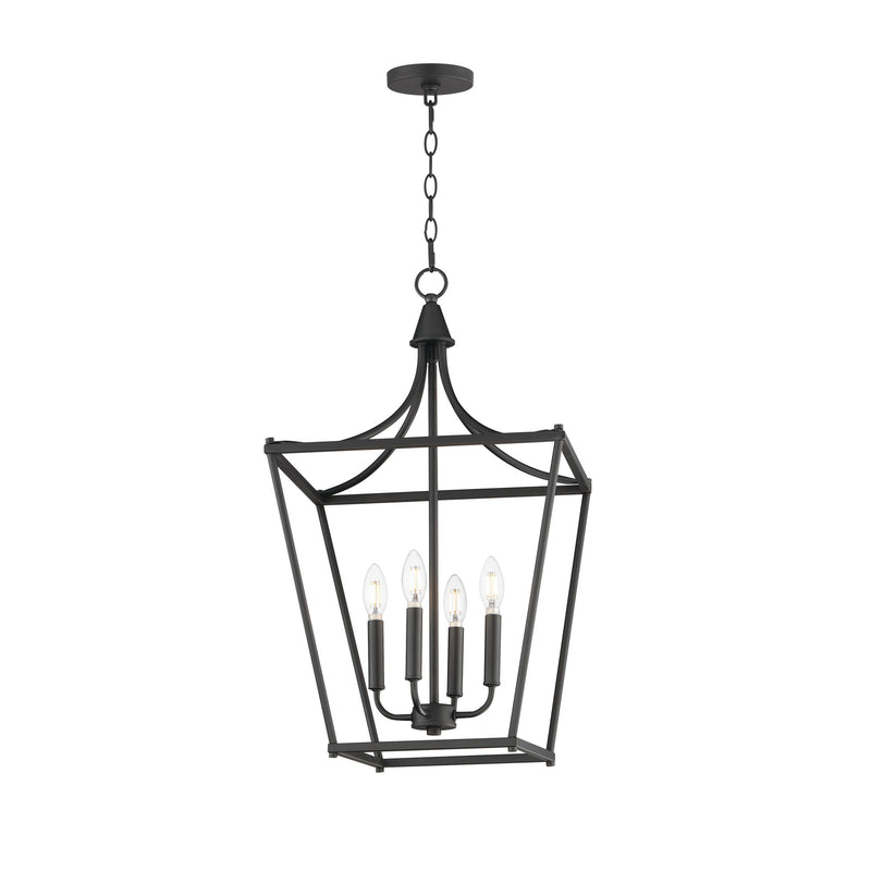 Clifton 4 Light Pendant in Black