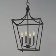 Clifton 4 Light Pendant in Black