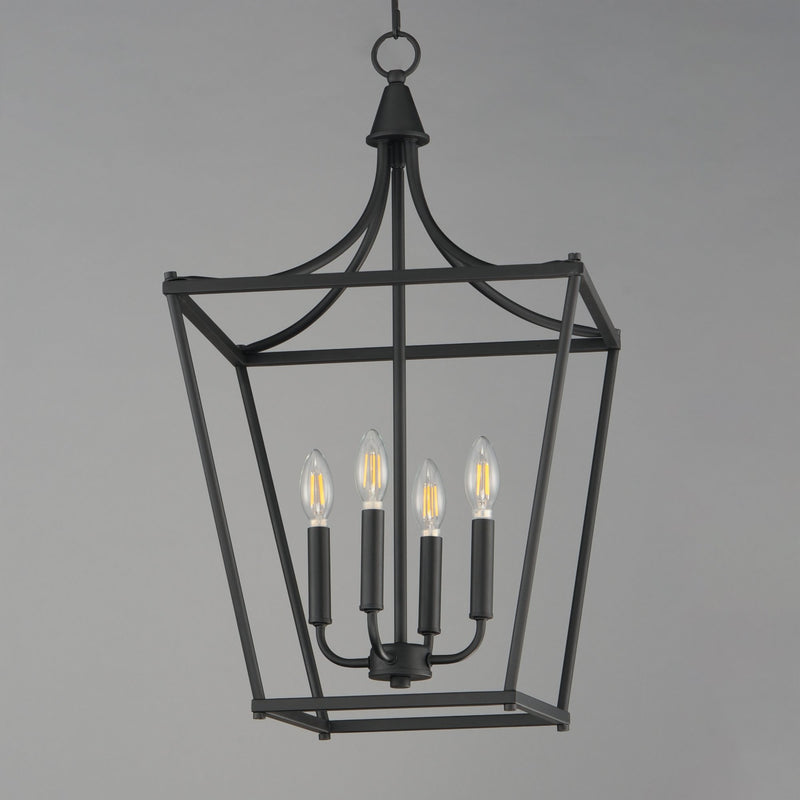 Clifton 4 Light Pendant in Black