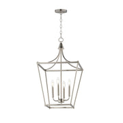 Clifton 4 Light Pendant in Satin Nickel