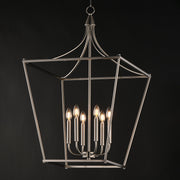 Clifton 6 Light Pendant in Satin Nickel