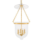 Hampton 4-Light Pendant (255-C1) in Aged Brass