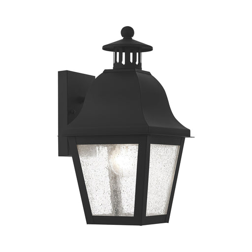 Amwell Small Outdoor Wall Lantern in Black