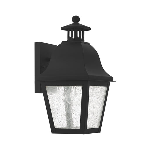 Amwell Small Outdoor Wall Lantern in Black