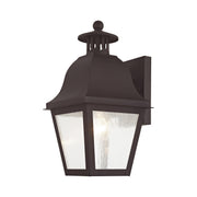 Amwell Small Outdoor Wall Lantern in Bronze