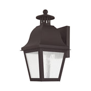 Amwell Small Outdoor Wall Lantern in Bronze