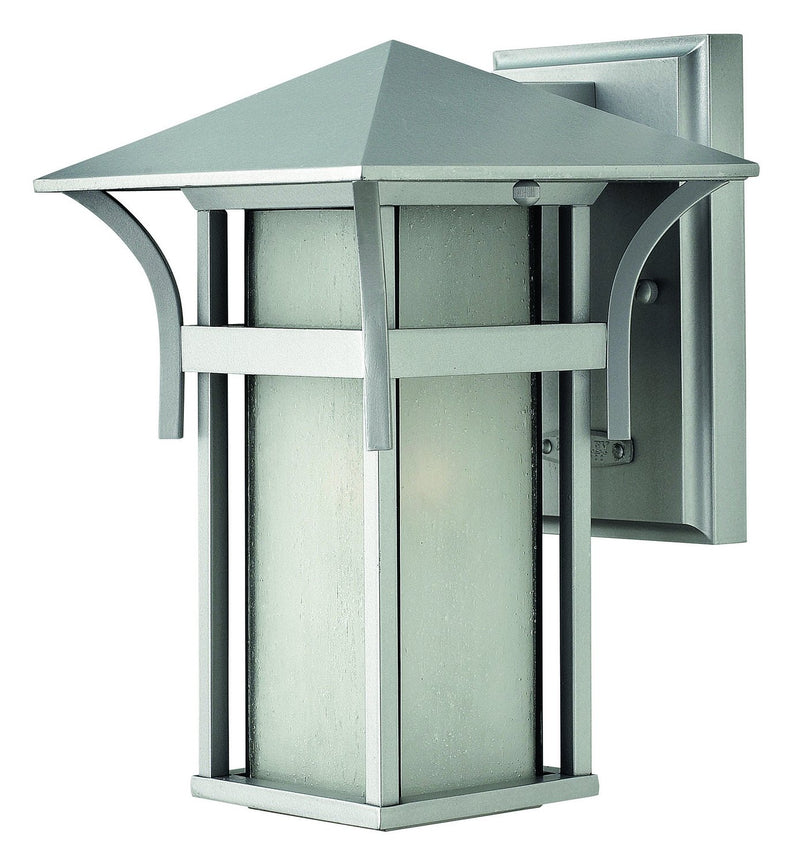 Harbor Small Outdoor Wall Lantern in Titanium