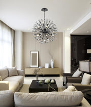 Vera 18-Light 32" Chandelier in Black