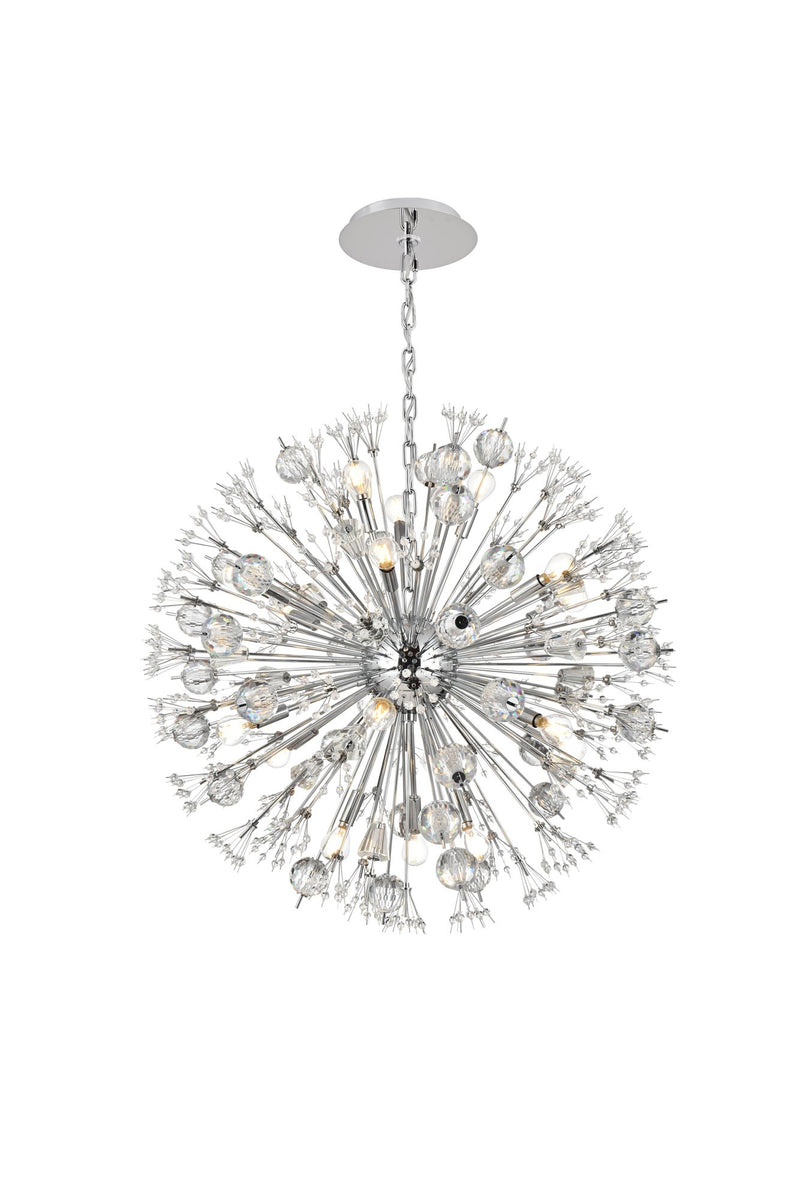 Vera 18-Light 32" Chandelier in Chrome