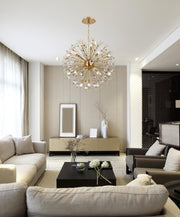 Vera 18-Light 32" Chandelier in Gold
