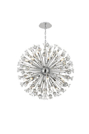 Vera 24-Light 38" Chandelier in Chrome