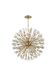 Vera 24-Light 38" Chandelier in Gold