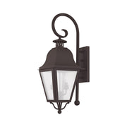 Amwell 2-Light Medium Outdoor Wall Lantern in Bronze