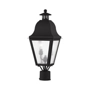 Amwell 2-Light Medium Outdoor Post Light in Black