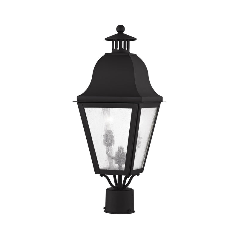 Amwell 2-Light Medium Outdoor Post Light in Black
