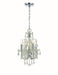 Imperial 4-Light Mini Chandelier in Polished Chrome with Clear Hand Cut Crystal - Lamps Expo