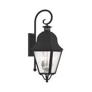 Amwell 3-Light Large Outdoor Wall Lantern in Black