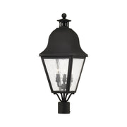 Amwell 3-Light Large Outdoor Post Light in Black