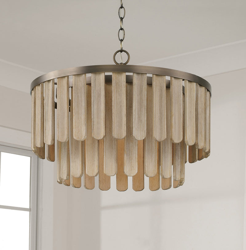 Jada Semi-Flush Mount in Dark Brass