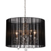 AC381BK - Claremont 5-Light Chandelier in Black by Artcraft