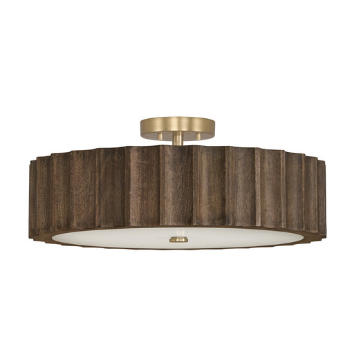 Cody 4-Light Semi-Flush Mount in Matte Brass