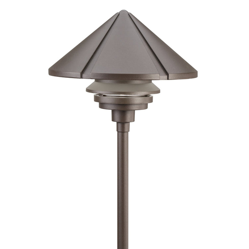 Six Groove 120V 11.5" Path and Spread Light in Textured Architectural Bronze