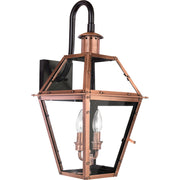 Rue De Royal 22.5" 2-Light Outdoor Wall Lantern in Aged Copper