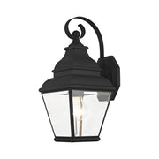 Exeter Small Outdoor Wall Lantern in Black