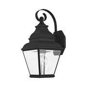 Exeter Small Outdoor Wall Lantern in Black