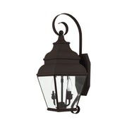 Exeter 2-Light Medium Outdoor Wall Lantern in Bronze