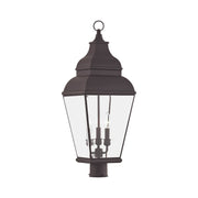 Exeter 3-Light Large Outdoor Post Light in Bronze