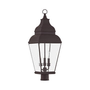 Exeter 3-Light Large Outdoor Post Light in Bronze