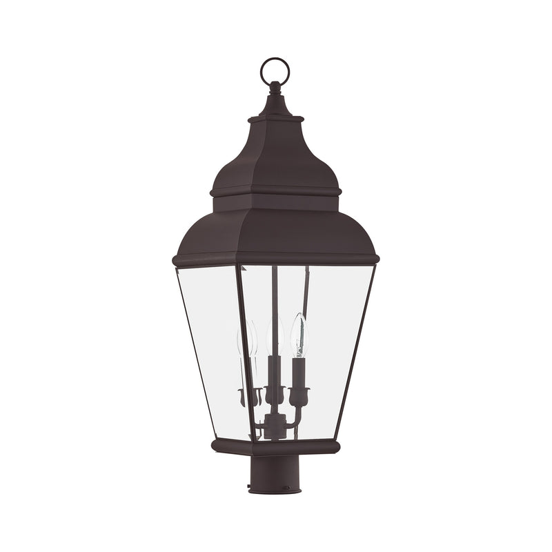 Exeter 3-Light Large Outdoor Post Light in Bronze