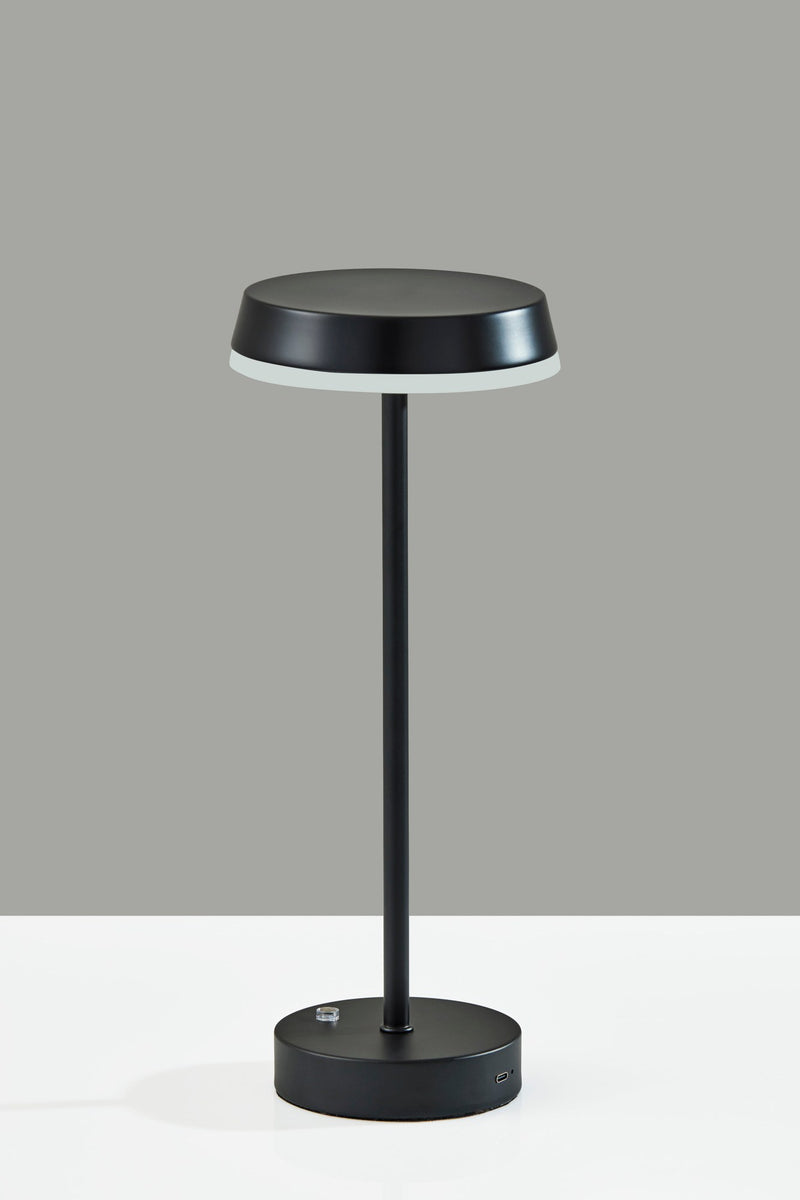 Tommy LED Cordless Table Lamp in Black