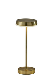 Tommy LED Cordless Table Lamp in Antique Brass