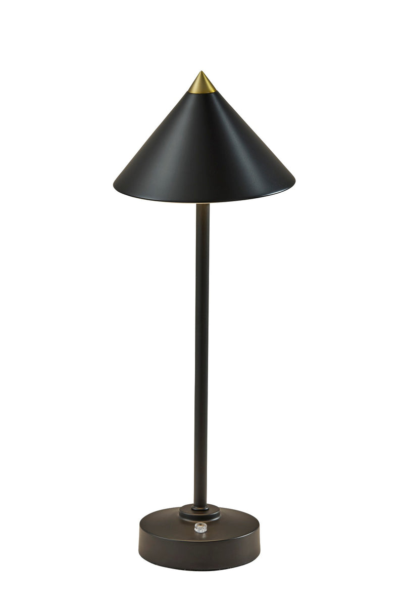 Ritchie LED Cordless Table Lamp in Black